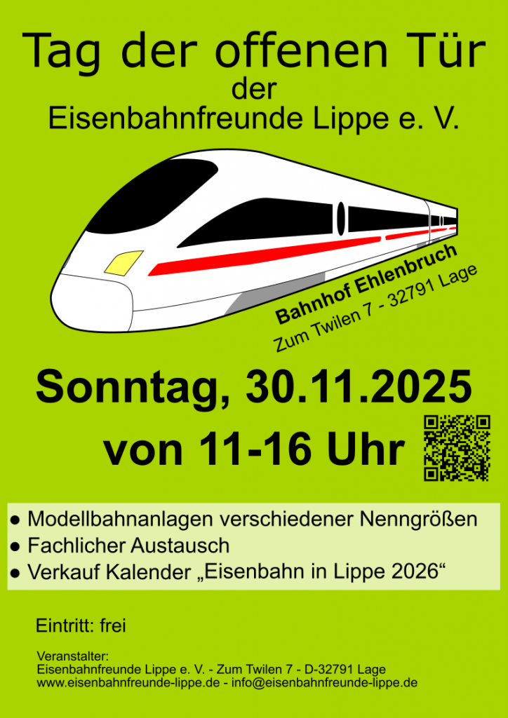 Der Flyer für den Tag der offenen Tür am 30.11.2025
